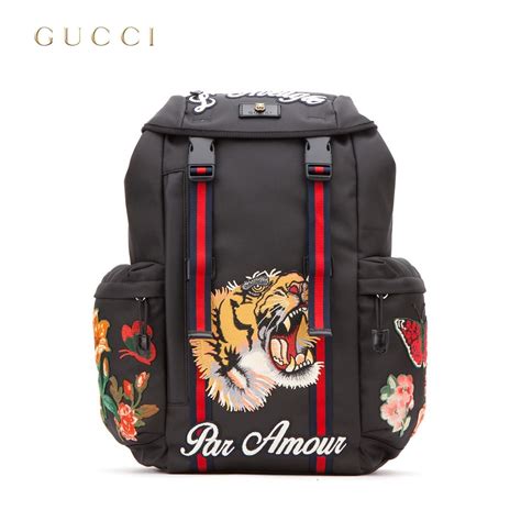 gucci backpack tiger|gucci fanny pack with tiger.